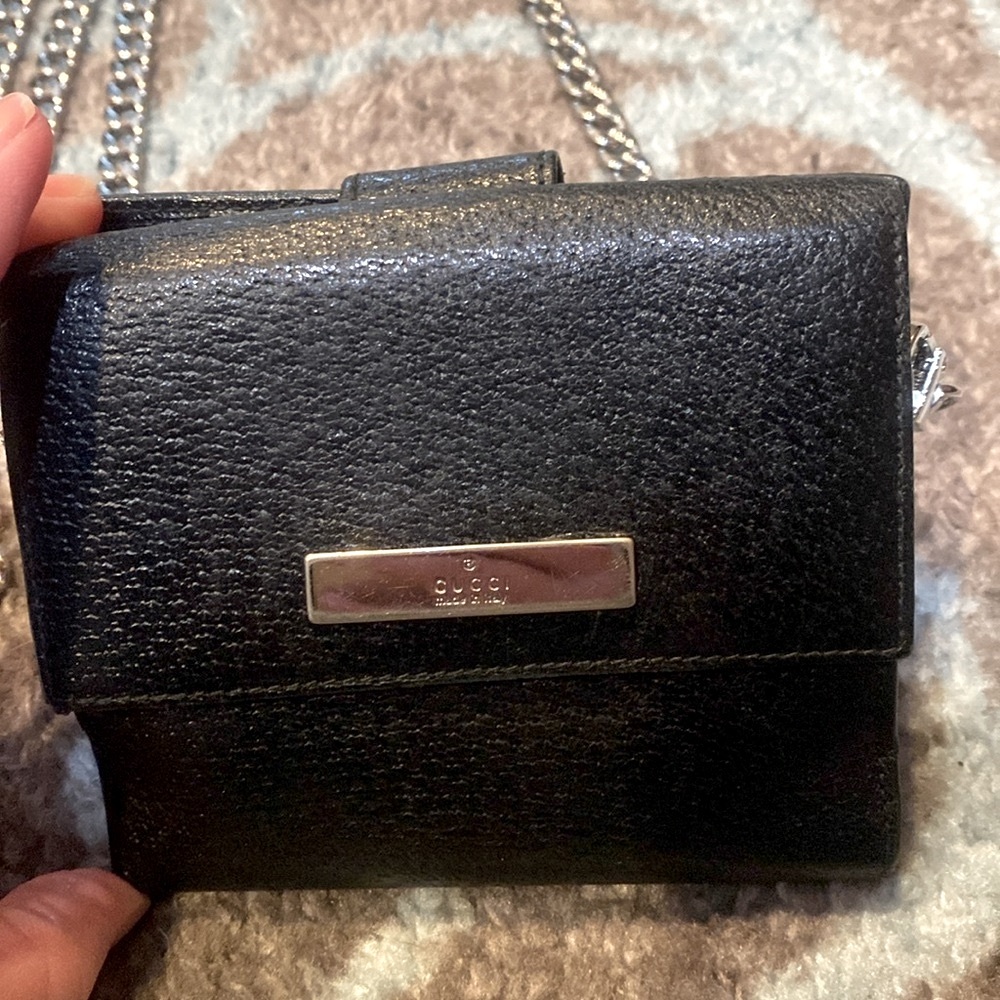 GUCCI 🇮🇹 Bifold Wallet w/converter chain